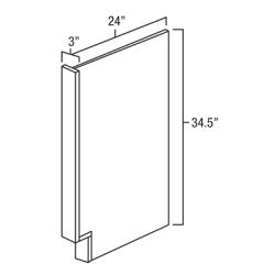 Ashford Grey Base End Panels