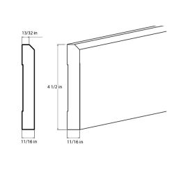 Ashford Grey Decorative Base Moulding