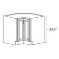 Legacy White Shaker Lazy Susan Corner Base Cabinets