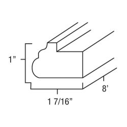 Premium Platinum Shaker Light Rail Moulding