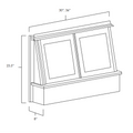 Ashford Grey Range Hood Fronts