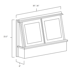 Fresh Sage Shaker Range Hood Fronts