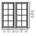 Ashford Grey Set Of Double Glass Doors