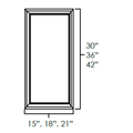 Legacy White Shaker Single Glass Doors