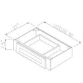 Ashford Grey Under Counter Knee Drawers