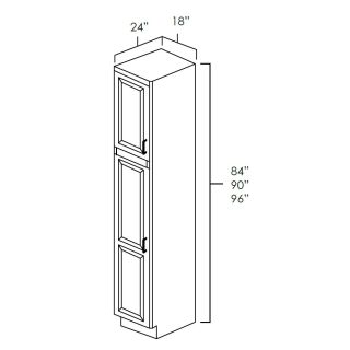 Newkirk Grey 18 Inch Utility Cabinets