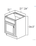 Pristine White Vanity Sink Base Cabinets