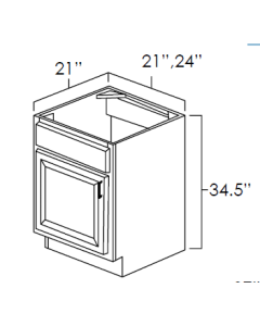 Legacy White Shaker Vanity Sink Base Cabinets