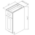 Legacy White Shaker Single Door Vanity Cabinets