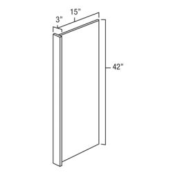Legacy White Shaker Wall End Panels