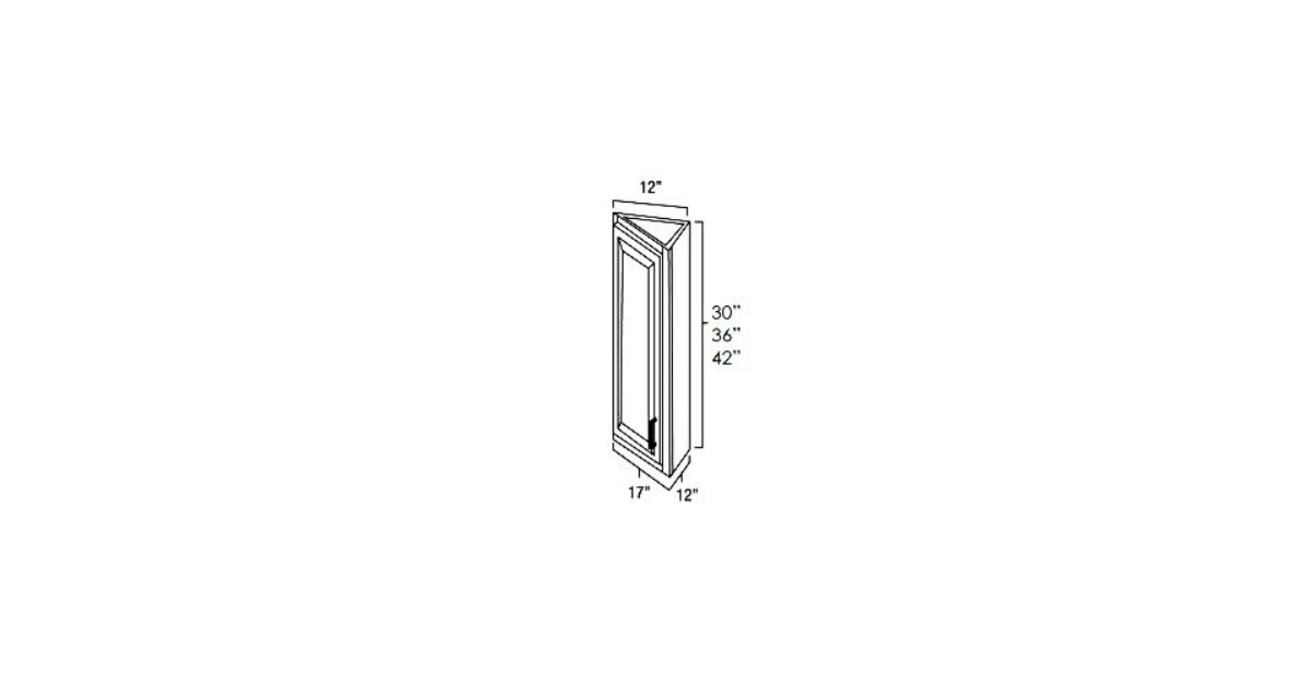 Ashford Grey Angled End Wall Cabinets