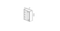 Premium Platinum Shaker Blind Corner Wall Cabinets