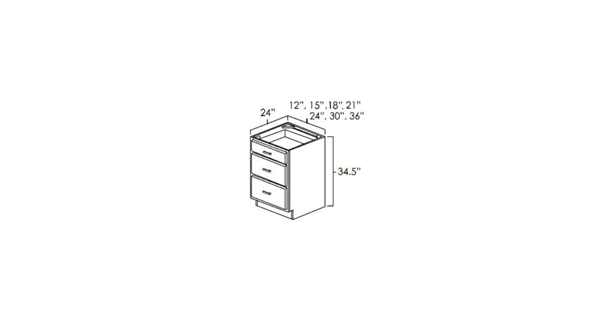 Ashford Grey Drawer Base Cabinets