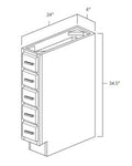 Newkirk Grey Spice Drawer Base Cabinets
