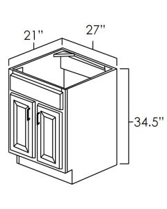 Caramel Shaker Vanity Sink Base Cabinets